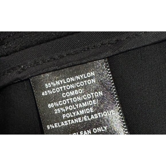 Lafayette 148 Sz P / XS Solid Black Embroidered Stretch Oversized Shift Dress - Picture 5 of 6